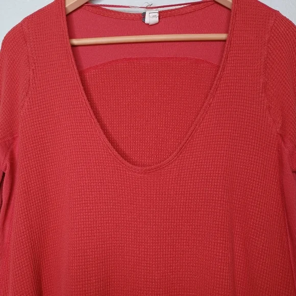 Free People Waffle Knit Distressed Sweater - Picture 5 of 13